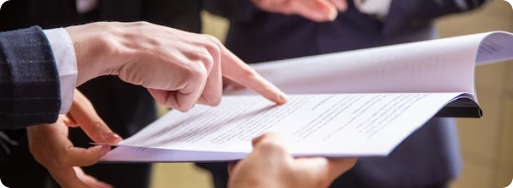 Imagen de persona señalando un libro