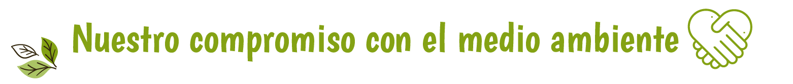 Título "Nuestro compromiso con el medio ambiente"