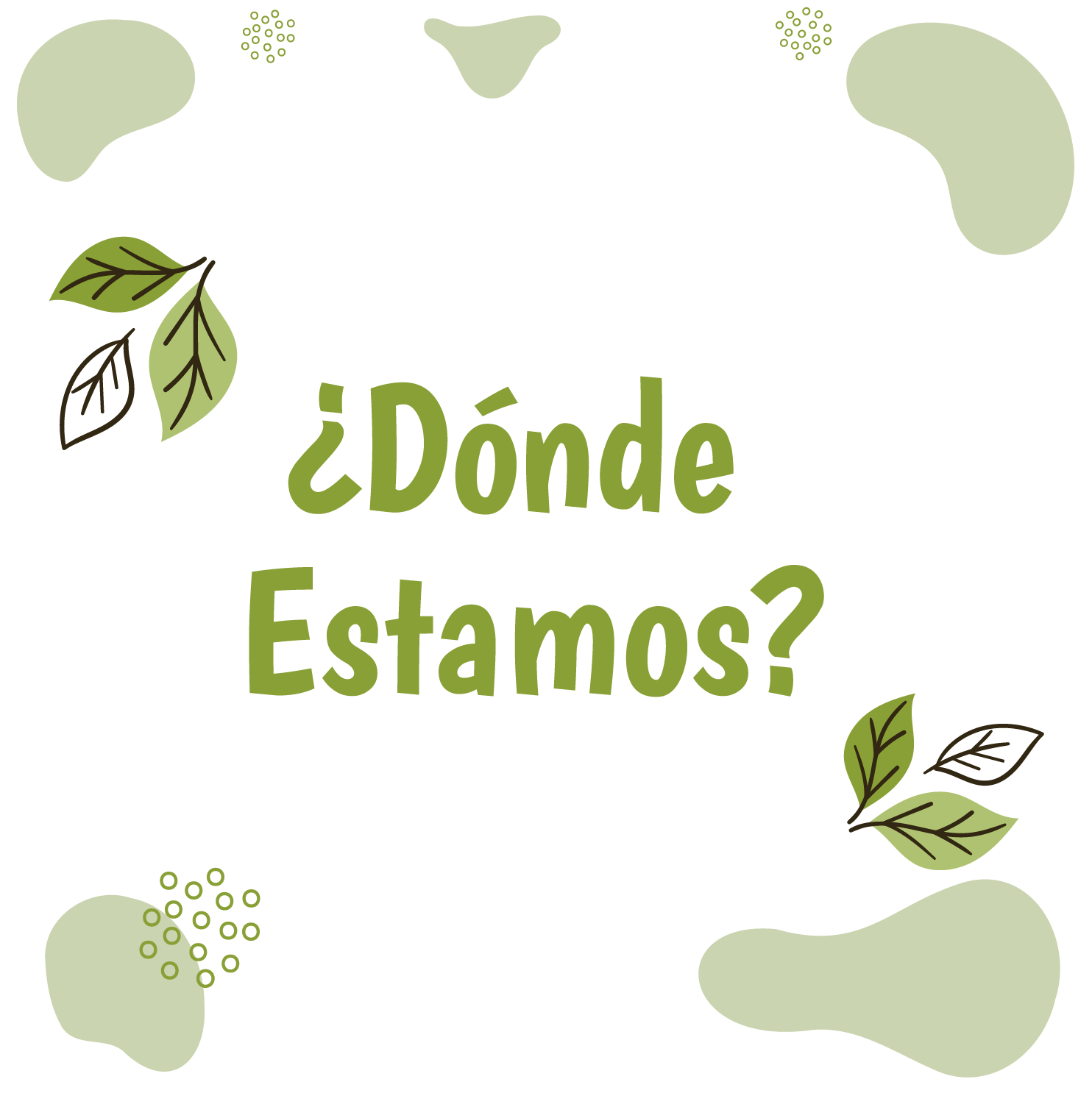 imagen con pregunta ¿Dónde estamos?