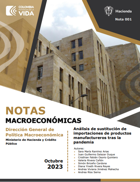 Portada Análisis de sustitución de importaciones de productos manufactureros tras la pandemia