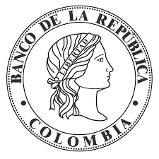 Logo del Banco de la República en forma de moneda