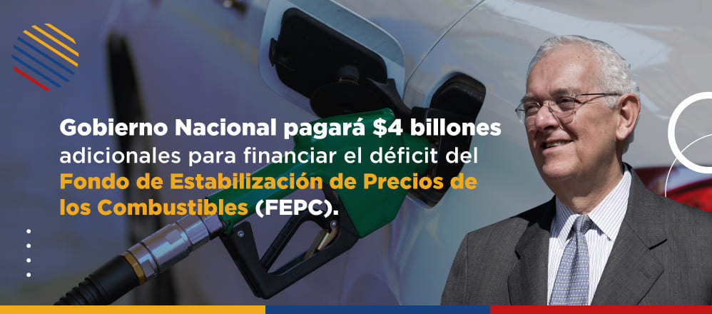 Imagen Gobierno Nacional Pagara 4 billones para Financiar el Fonde de Estabilización de Precios de Combustibles