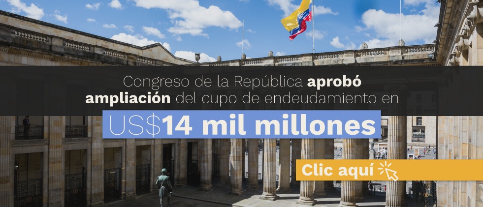 Imagen Congreso Aprobo Ampliacion del Cupo de endeudamiento en 14 mil millones