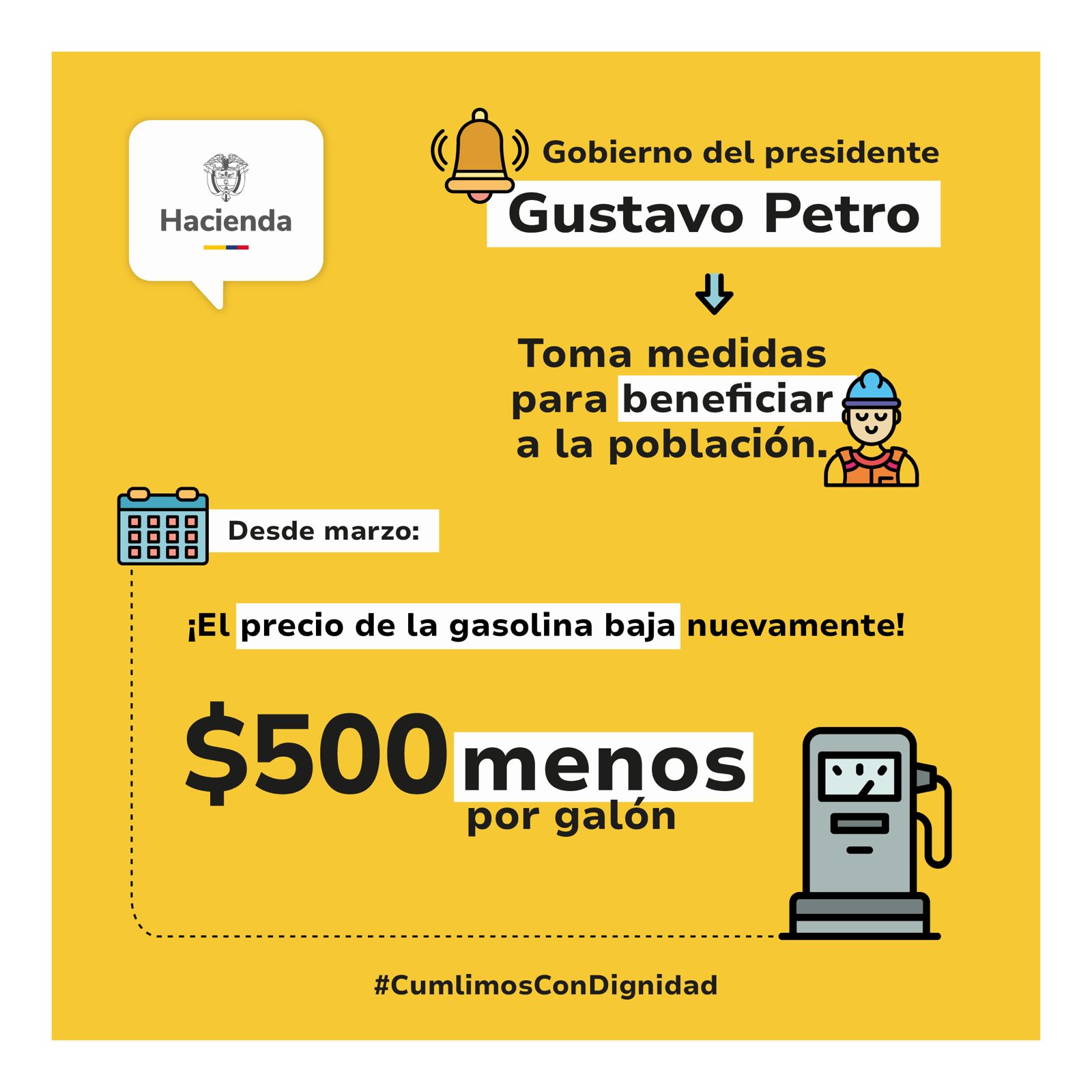 Aumento en precio de la gasolina
