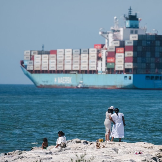 Mar caribe, buque de fondo.