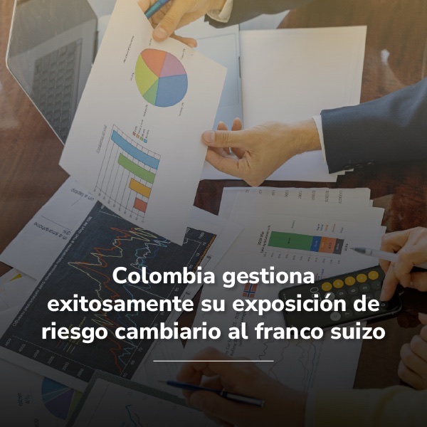 Colombia gestiona exitosamente su exposición de riesgo cambiario al franco suizo